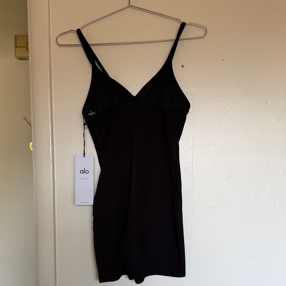 ALO Yoga Black Alosoft Suns Out Onesie - Picture 3 of 5